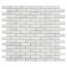 Tesoro Metropolitan Contempo - Carrara 5/8" x 2" Multi Strip Mosaic