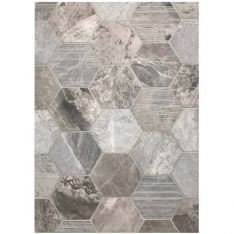 Tesoro Metropolitan Contempo - City Gray 3" Hex Multi Finish Mosaics