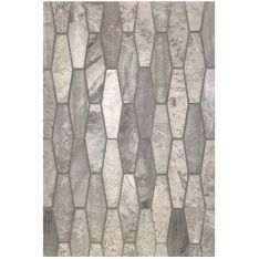 Tesoro Metropolitan Contempo - City Gray Diamond Hex Multi Finish Mosaics