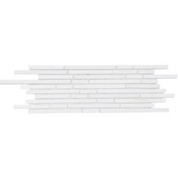 Tesoro Metropolitan White Dolomite - Mosaic Mini Pixie Strips