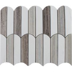 Tesoro Showtime - Dolomite Sandblasted & Skyline Honed Waterjet Mosaic