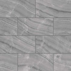Bedrosians Gemma - Grey Onyx 12" x 24" Honed Porcelain Field Tile