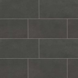Bedrosians Simply Modern - Black 12" x 24" Floor & Wall Tile