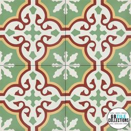 Granada Tile - Sofia 55A 8" x 8" Cement Tile