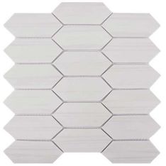 Tesoro Native - Dolomite 2" x 4" Picket Glass Mosaic