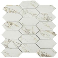 Tesoro Native - Habana Beige 2" x 4" Picket Glass Mosaic