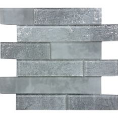 Tesoro Revere - Ash Random Length Mosaic Glossy & Matte