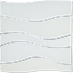 Tesoro Terra Bella - White Wave Glass Mosaic