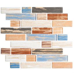 Zio Textile - Indigo Stonewash Ceramic Mosaic