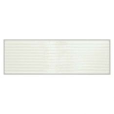 Tesoro Glassalike - Bianco Groove Glossy 4" x 12" Porcelain Tile