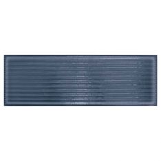 Tesoro Glassalike - Blu Groove Glossy 4" x 12" Porcelain Tile