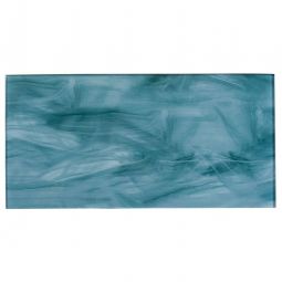 Zio Victorian Icon - Neo Teal 9" x 18" Glass Tile