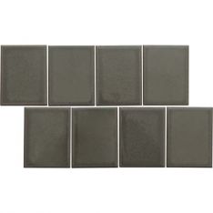 Emser Cuadro - Charcoal Flat 9" x 14" Mosaic