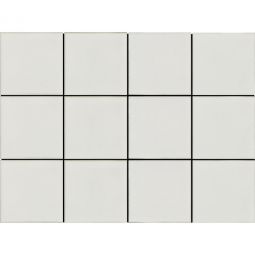 Emser Kaze - Silver Glossy 12" x 16" Ceramic Mosaic
