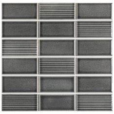 Emser Nagara - Gray Gloss Ceramic Mosaic