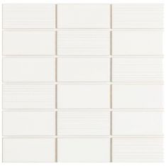 Emser Nagara - White Gloss Ceramic Mosaic