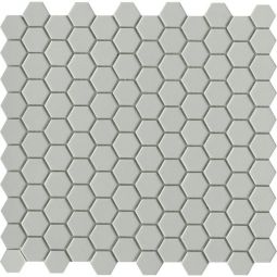 Emser Source - Gray 1" Hex Porcelain Mosaic