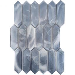 Emser Splash - Blue Picket Glass Mosaic