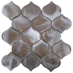Emser Splash - Tan Arabesque Glass Mosaic