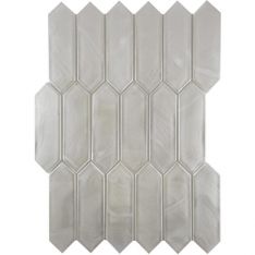 Emser Splash - White Picket Glass Mosaic