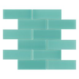 Emser H20 - Turquoise 12" x 12" Glass Mosaic