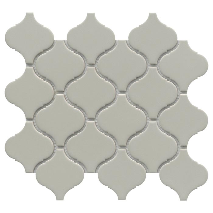 Emser Influence Fawn Gloss Arabesque Porcelain Mosaic