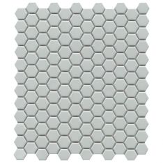 Emser Influence - Gray Gloss 1" Hex Porcelain Mosaic