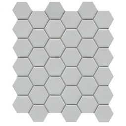 Emser Influence - Gray Gloss 2" Hex Porcelain Mosaic