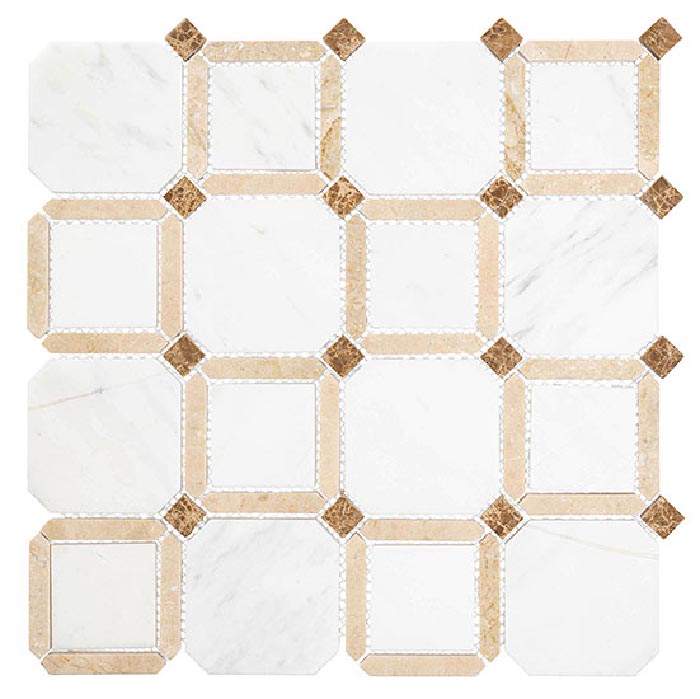 Zio Xakea - Benoni Square Pattern Mosaic