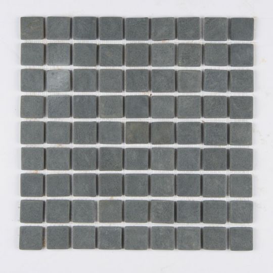 Tumbled Stone Squares Black 1 X 1 Mosaics