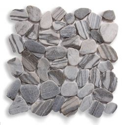 Shaved Pebbles - Cats Eye 4" x 12" Interlocking Border