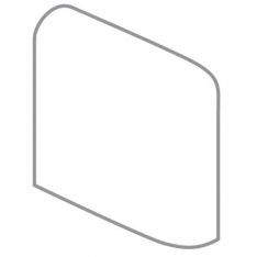 Emser Catch - Fawn Glossy 2" x 2" Ceramic Corner