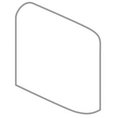 Emser Catch - Fawn Glossy 4" x 4" Ceramic Corner