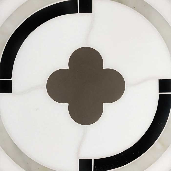 Quatrefoil Stone Mosaics LQ2