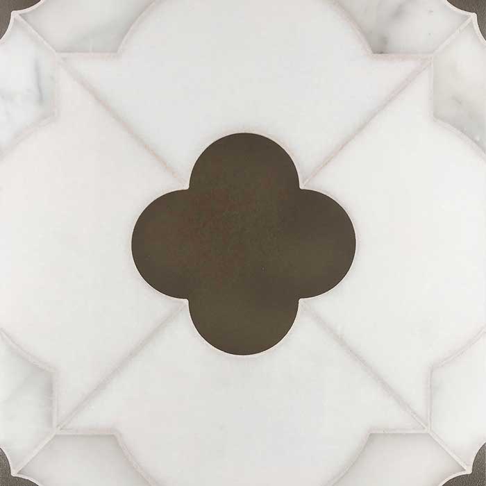 Quatrefoil Stone Mosaics LQ3