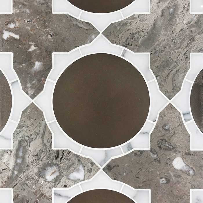 Quatrefoil Stone Mosaics LQ9