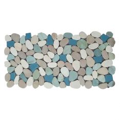 Sea Glass Pebbles - Tahiti 4" x 12" Interlocking Pebble Border