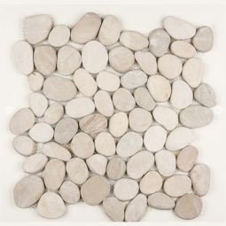 Shaved Pebbles - Tan 12" x 12" Mosaics