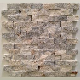 1" x 2" Brick Splitface Silver