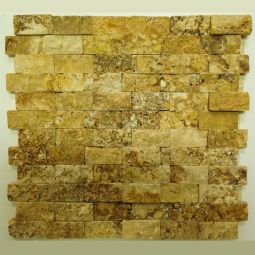 1" x 2" Brick Splitface Gold / Yellow