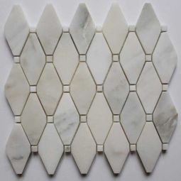 Clipped Diamond Calacatta with Calacatta Dot