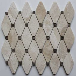 Clipped Diamond Karya Royal with Emperador Dot